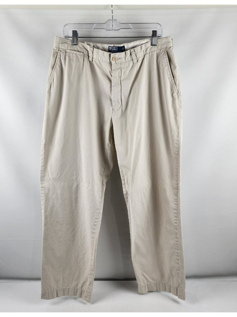Polo by Ralph Lauren Mens 36x30 Beige Cream Straight Leg Pants